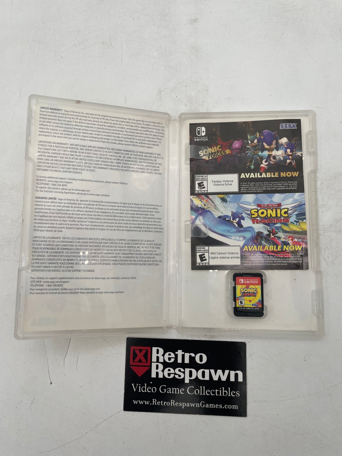 Sonic Mania - Nintendo Switch (Complete)