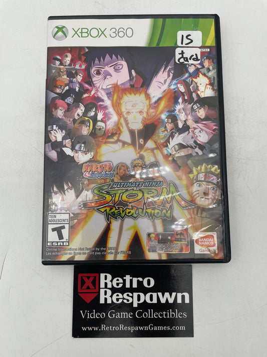Naruto Shippuden Ultimate Ninja Storm Revolution - Xbox 360 (Complete W/ Card)