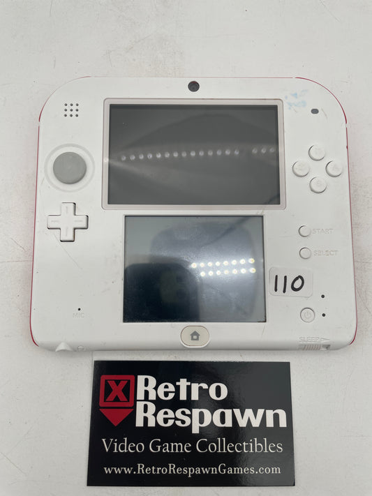 Nintendo 2DS White & Red - (Console + Charger)