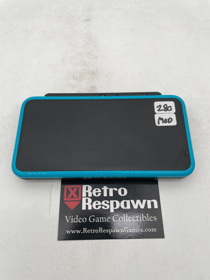 Modded New Nintendo 2DS XL Blue and Black - Nintendo 3DS (Console + Charger)