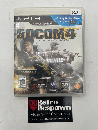 SOCOM 4: US Navy SEALs - Playstation 3 (Complete)