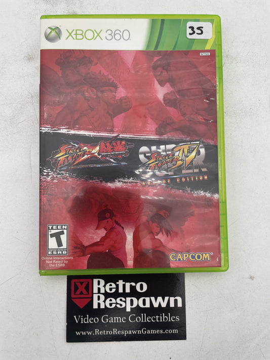 Street Fighter x Tekken / Super Street Fighter IV - Xbox 360 (Complete)
