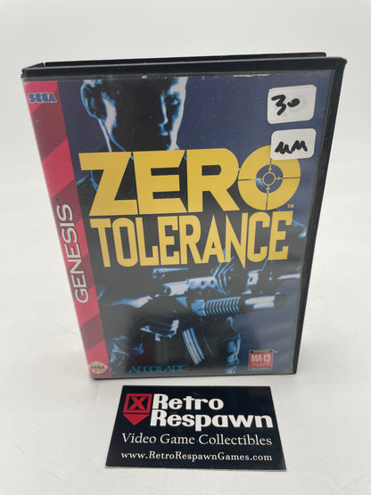 Zero Tolerance - Sega Genesis (Missing Manual)