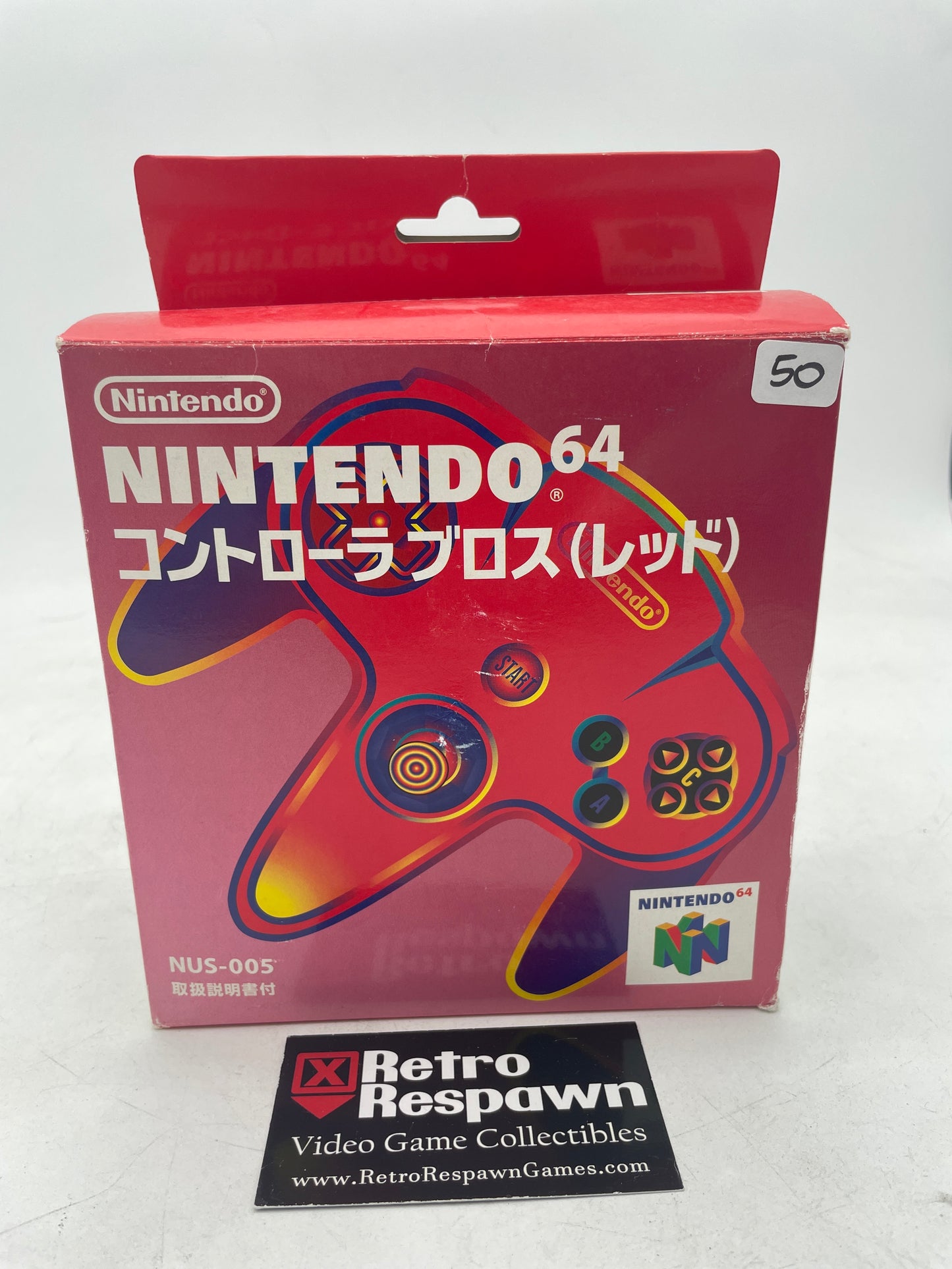 Red Controller - JP Nintendo 64 (Complete)