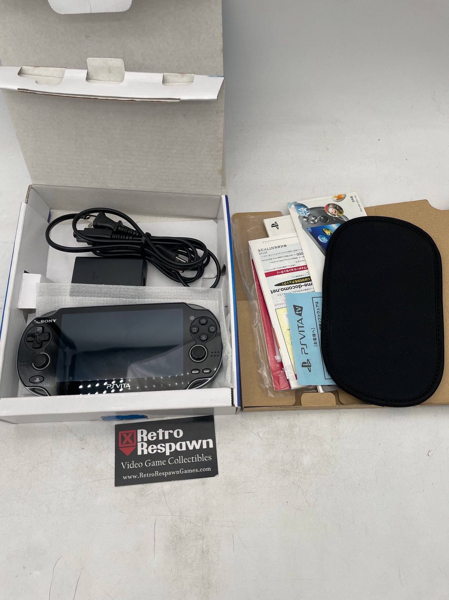 Modded PsVita 1000 Crystal Black Super Value Pack - JP PlayStation Vita (Complete)