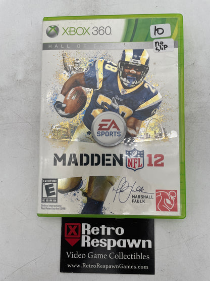 Madden NFL 12 Hall of Fame Edition - Xbox 360 (Complete/ No Slip Cover)