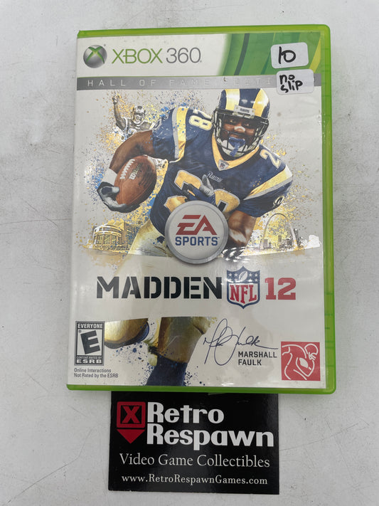 Madden NFL 12 Hall of Fame Edition - Xbox 360 (Complete/ No Slip Cover)