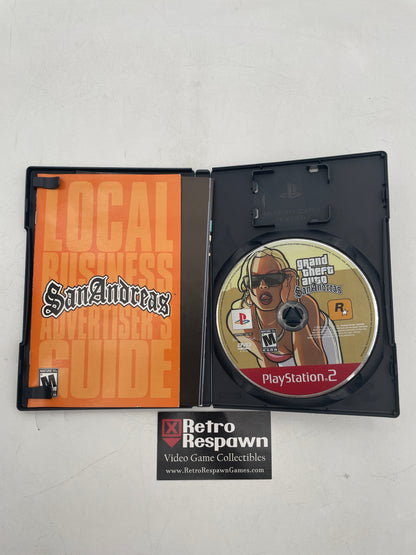 Grand Theft Auto San Andreas [Greatest Hits] - Playstation 2 (Complete/ W Map)