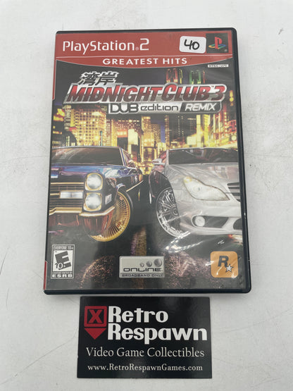 Midnight Club 3 Dub Edition Remix [Greatest Hits] - Playstation 2 (Complete)