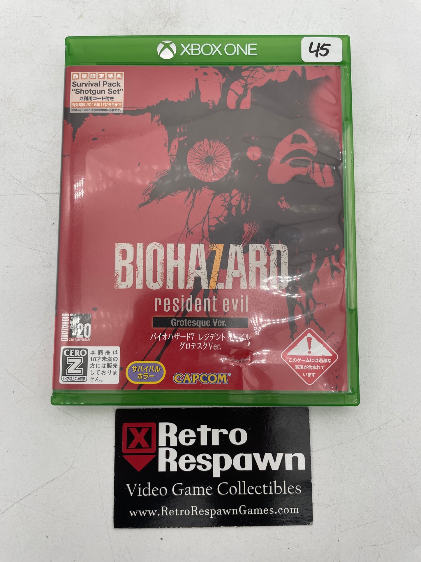Resident Evil 7 Biohazard [Grotesque Ver] - JP Xbox One (Complete)