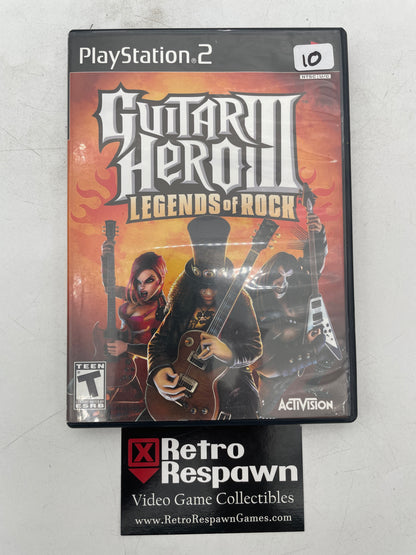 Guitar Hero III Legends of Rock - Playstation 2 (No Manual)