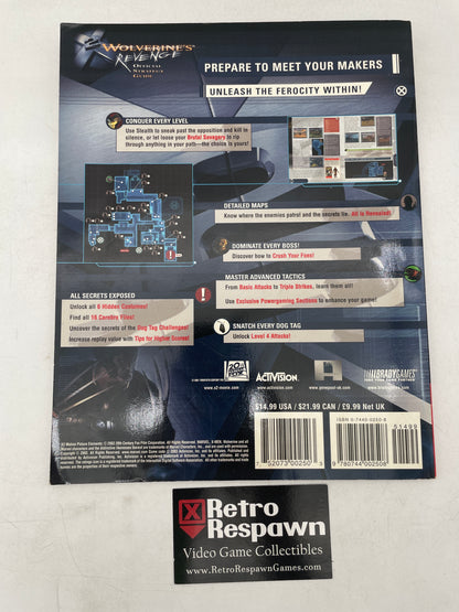 Wolverine’s Revenge Official Strategy Guide - Brady Games (Used)