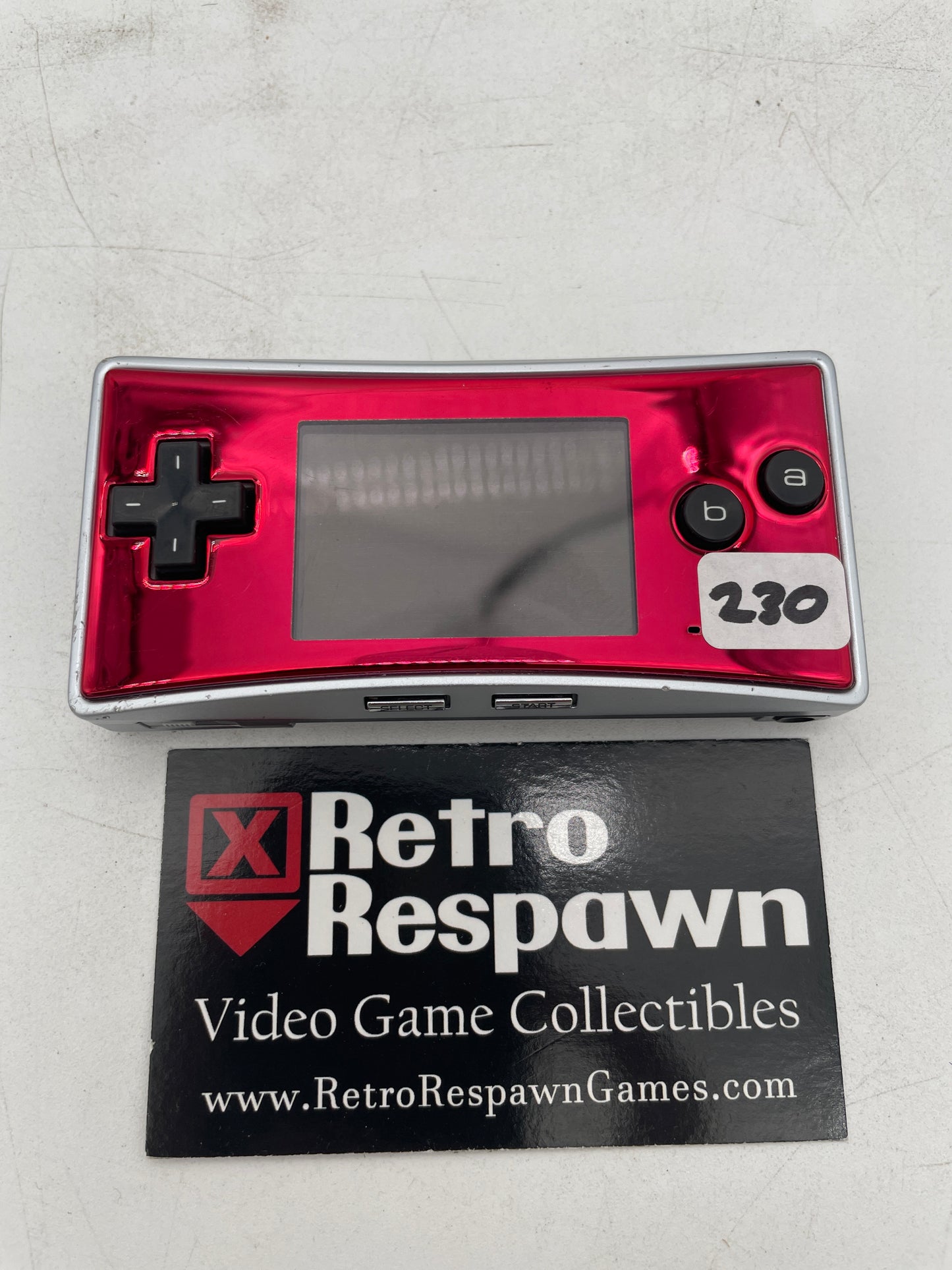 GBA Micro Red/Silver - GameBoy Advance (Console + Charger)