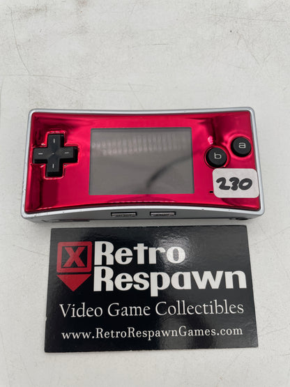 GBA Micro Red/Silver - GameBoy Advance (Console + Charger)