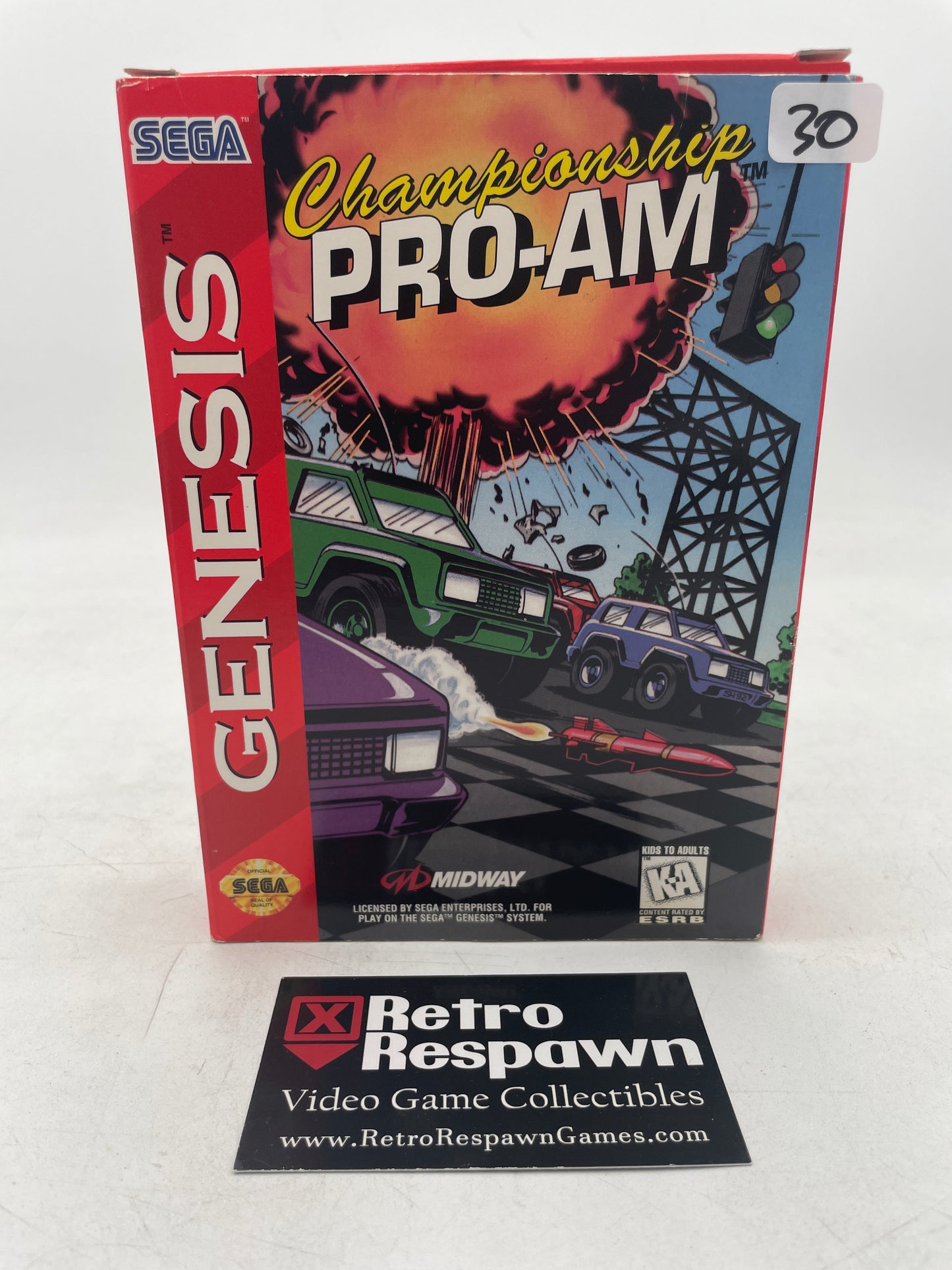 Championship Pro-AM - Sega Genesis (Complete)
