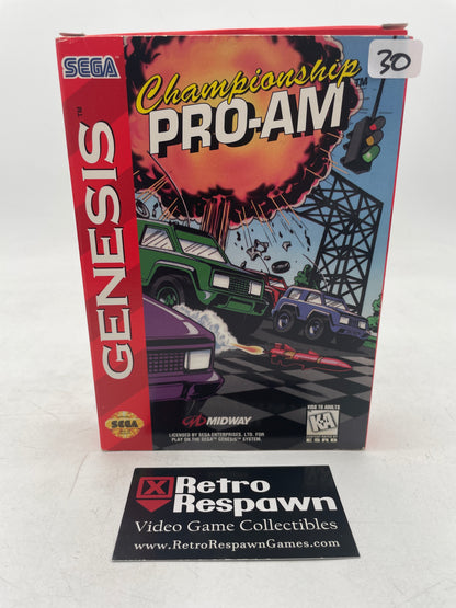 Championship Pro-AM - Sega Genesis (Complete)
