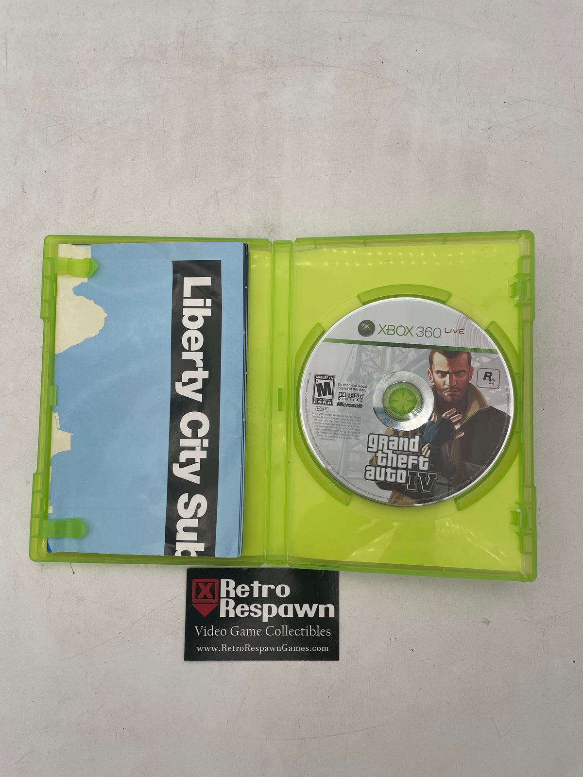 Grand Theft Auto IV - Xbox 360 (No Manual W/Map)