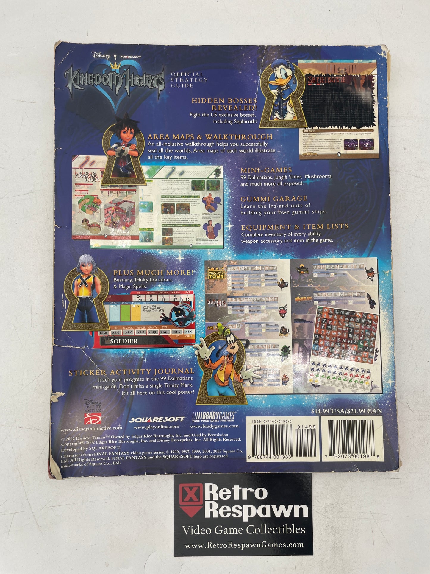 Kingdom Hearts Official Strategy Guide - Brady Games (Used)