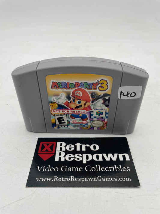 Mario Party 3 [Not for Resale] - Nintendo 64 (Game Only)