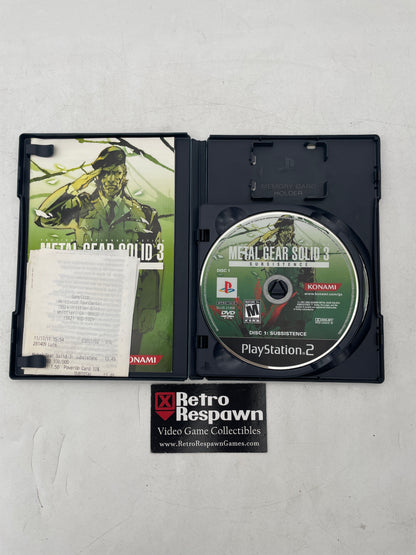 Metal Gear Solid 3 Subsistence - Playstation 2 (Complete)