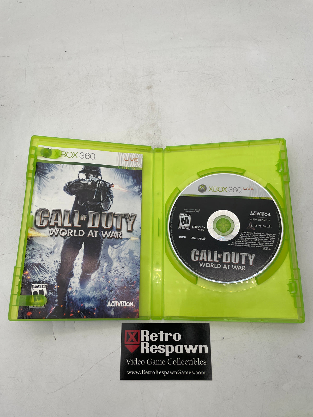 Call of Duty World at War - Xbox 360 (Complete)