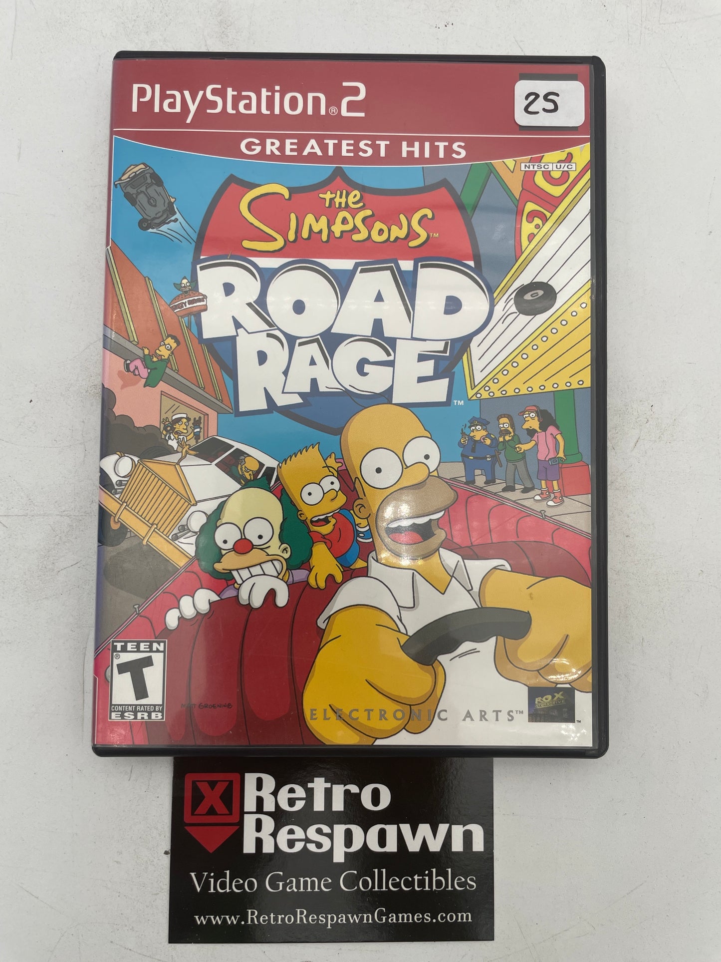 The Simpsons Road Rage [Greatest Hits] - Playstation 2 (Complete)