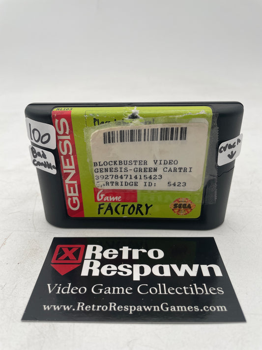 Blockbuster Game Factory Green [Bad Condition/Cracked] - Sega Genesis (Game Only)