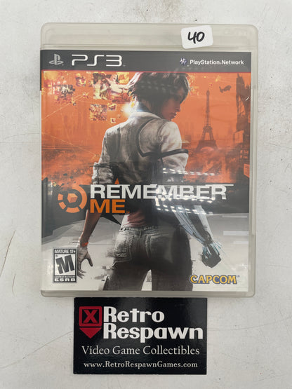 Remember Me - Playstation 3 (Complete)