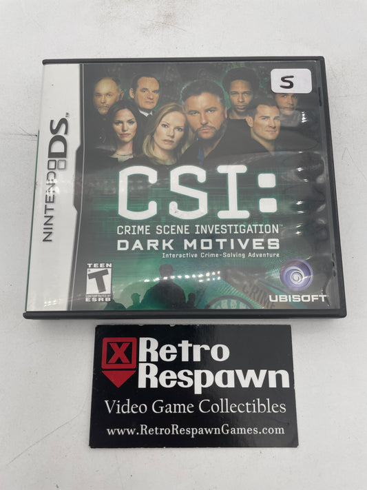 CSI Dark Motives - Nintendo DS (Complete)