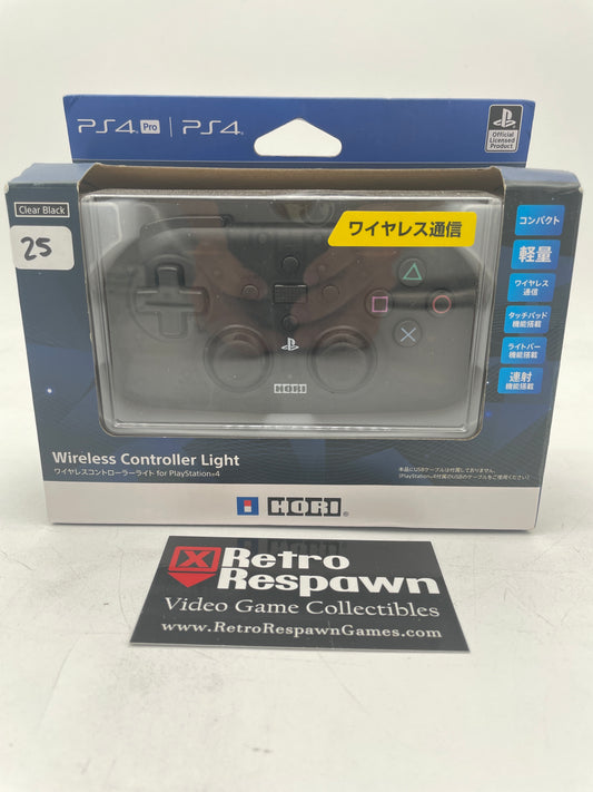 Clear Black Wireless PS4 Controller Light - JP Hori (Complete)