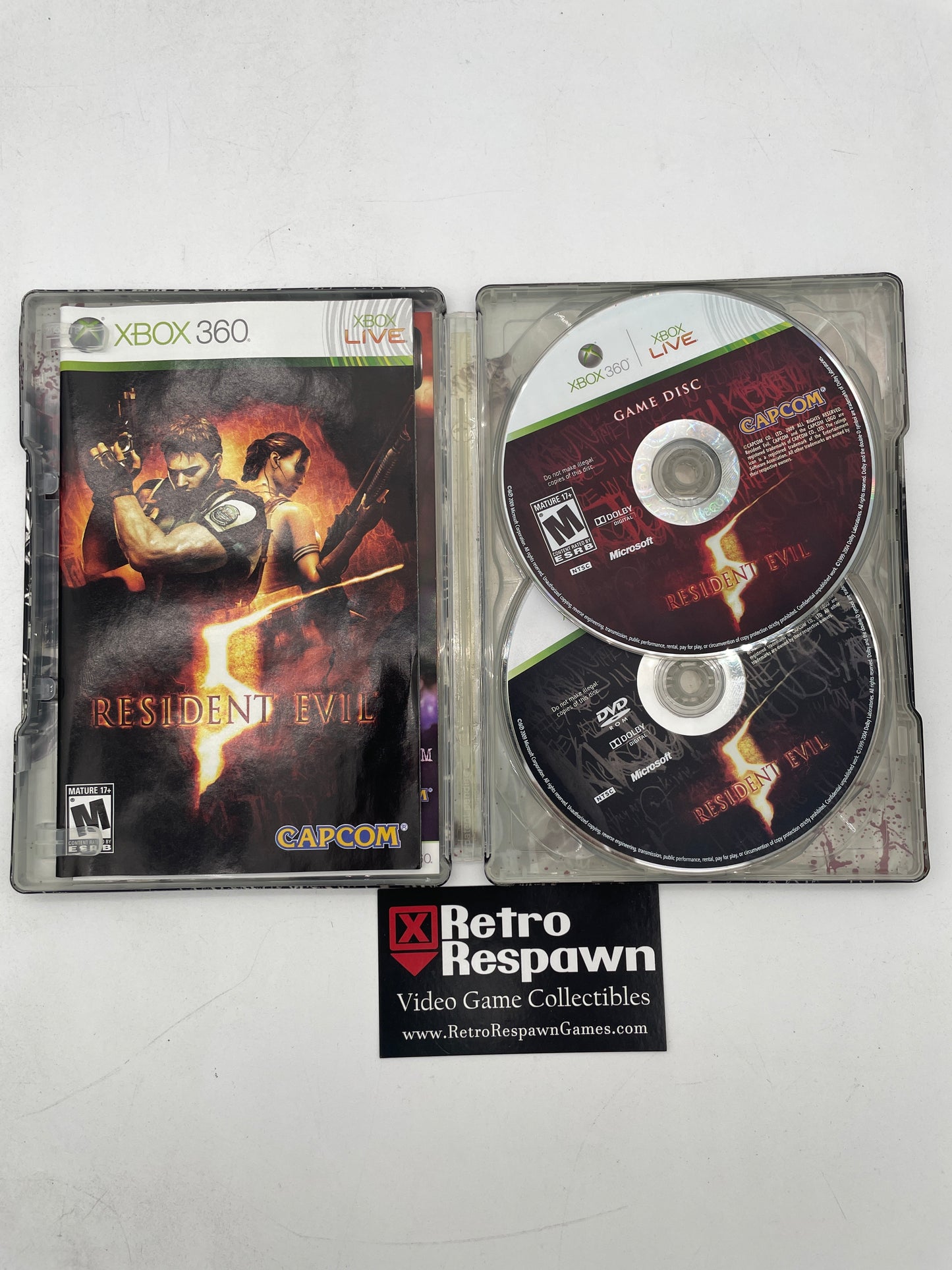 Resident Evil 5 [Steelbook Edition] - Xbox 360 (Complete)