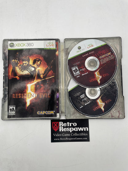 Resident Evil 5 [Steelbook Edition] - Xbox 360 (Complete)