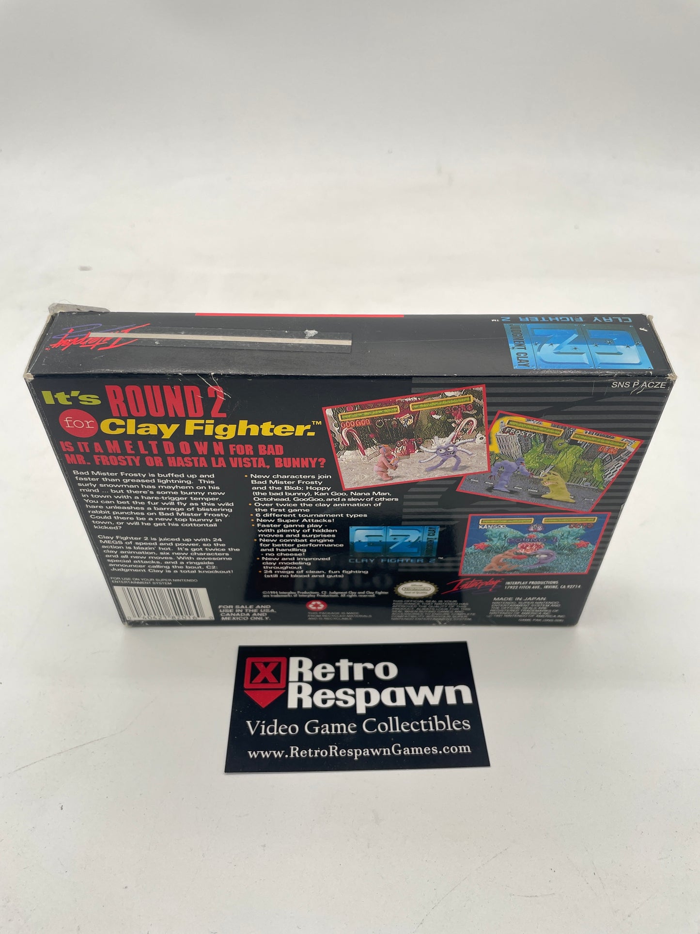 ClayFighter 2 Judgment Clay - Super Nintendo (Complete)