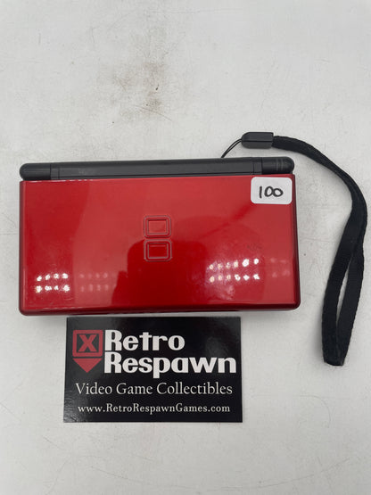 Red Crimson & Black Nintendo DS Lite - JP Nintendo DS (Console + Charger)