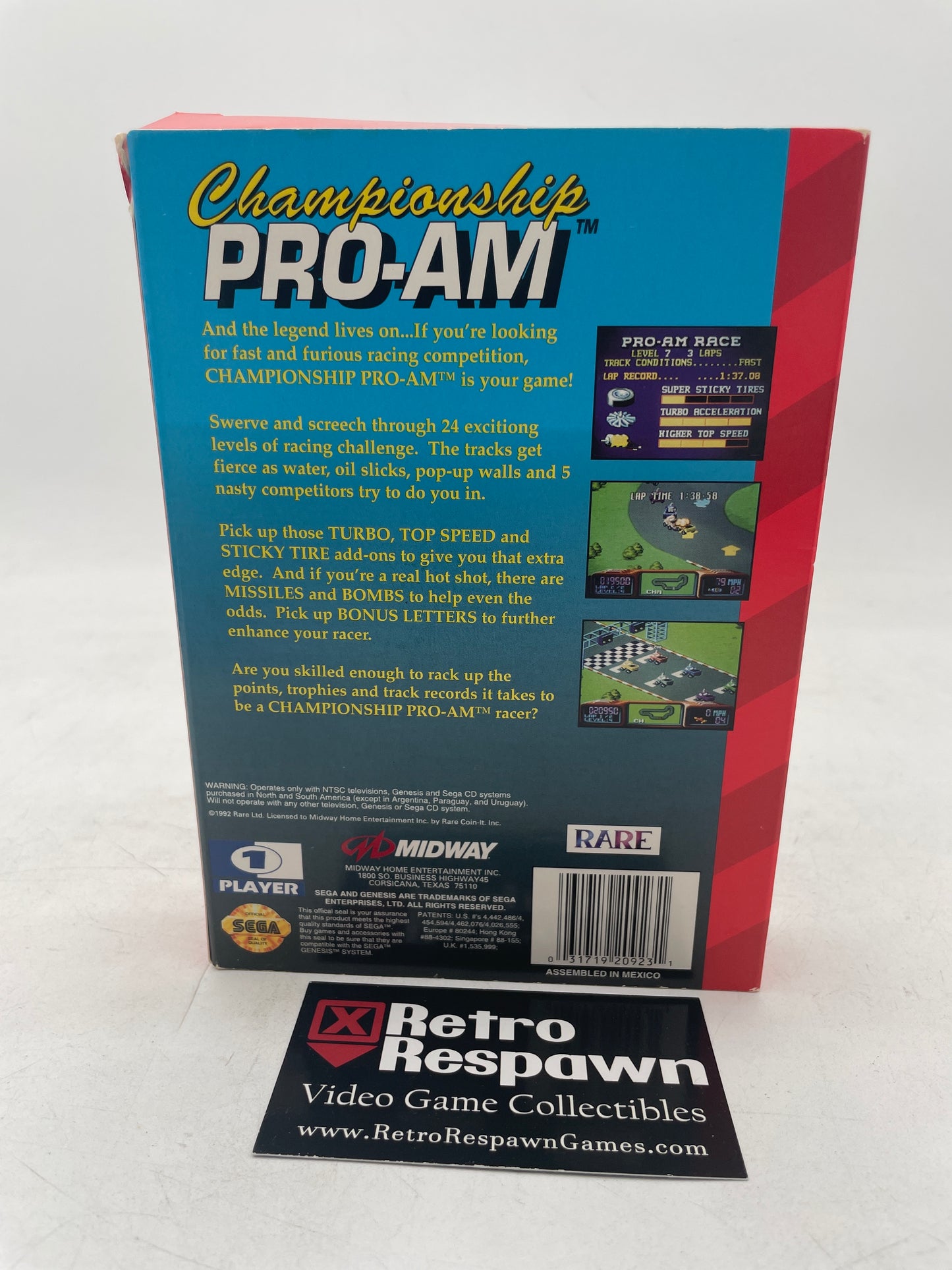 Championship Pro-AM - Sega Genesis (Complete)