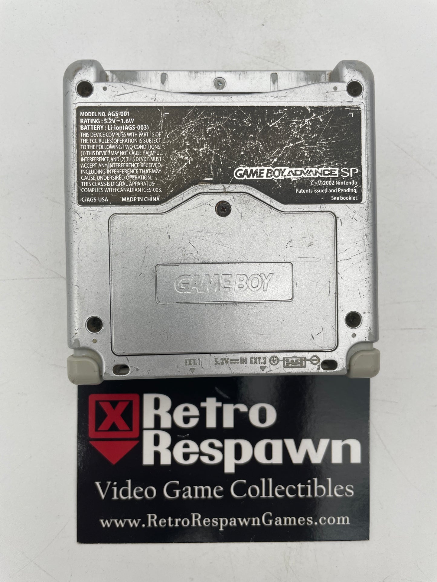 [Ugly] Platinum Gameboy Advance SP - GameBoy Advance (Console+Charger)