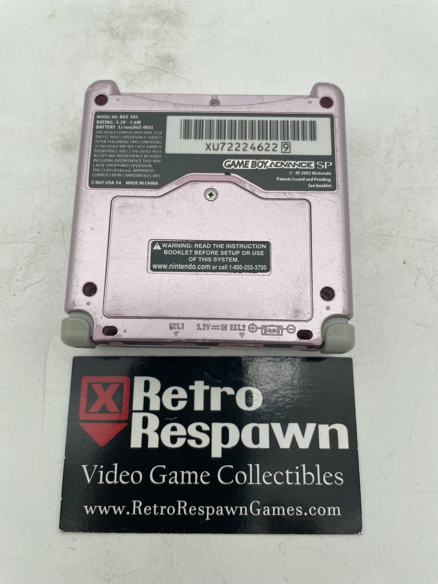 Pearl Pink Gameboy Advance SP [AGS-101] - GameBoy Advance (Console + Charger)