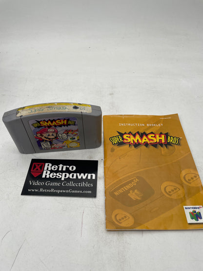 Super Smash Bros. - Nintendo 64 (Complete/Very Poor Shape)