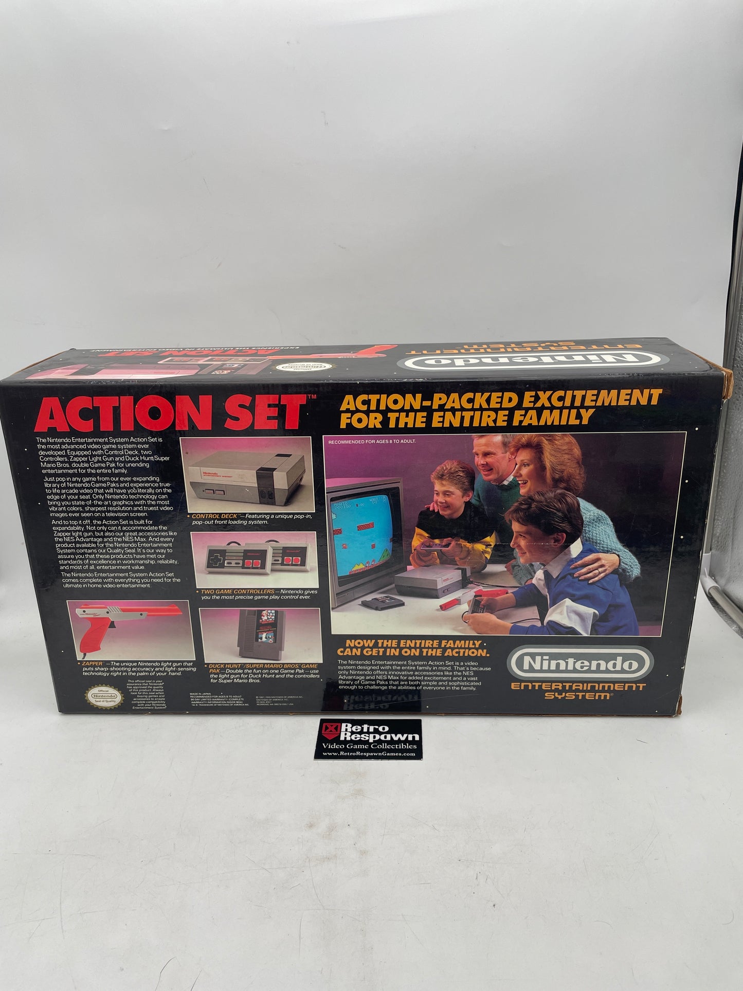 Nintendo NES Action Set Console - NES (Matching Serial/ 100% Complete)