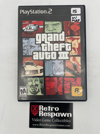 Grand Theft Auto III - Playstation 2 (Complete/ w Map)