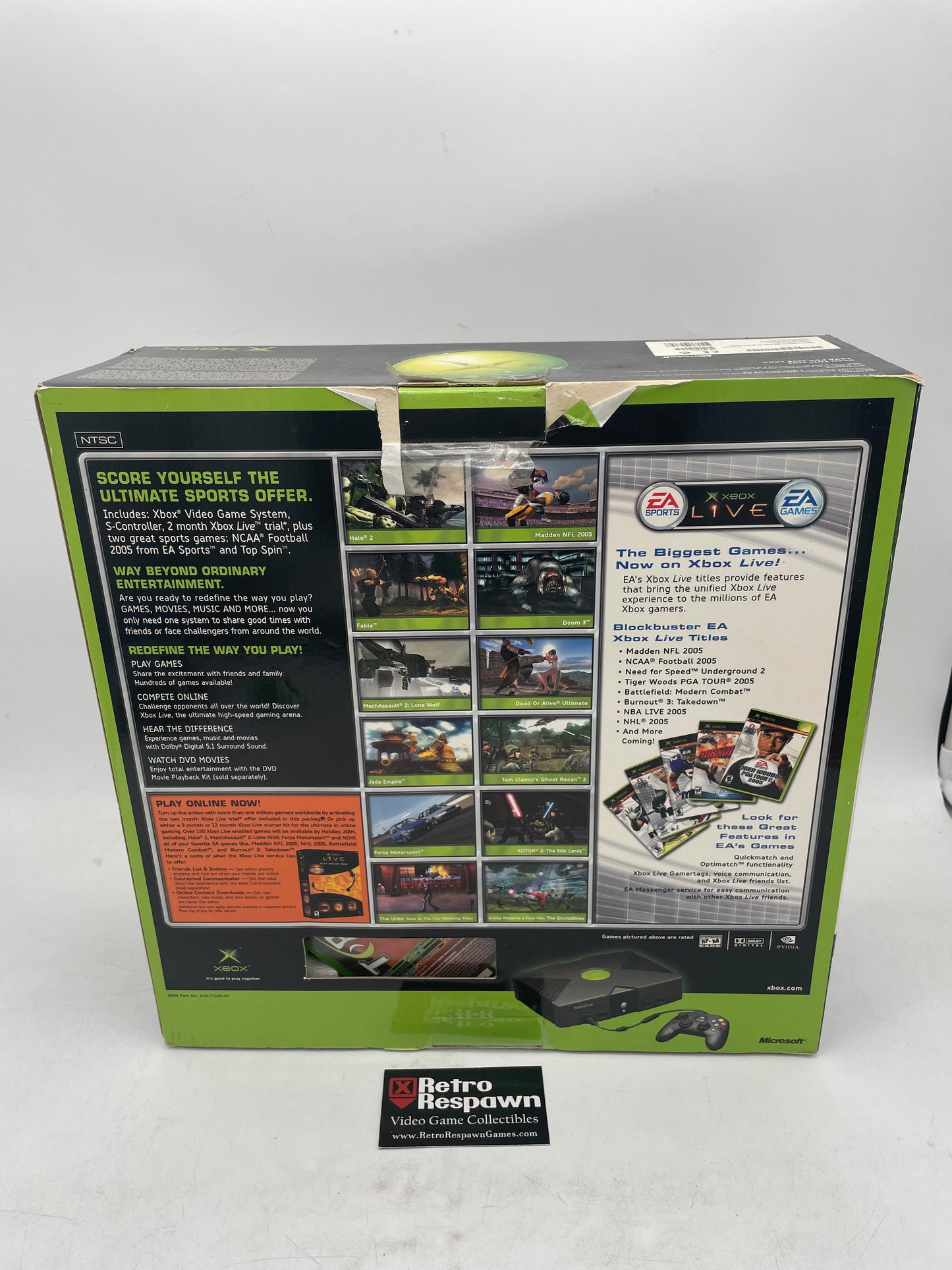 Xbox System [Top Spin NCAA Bundle] - Xbox (Complete)