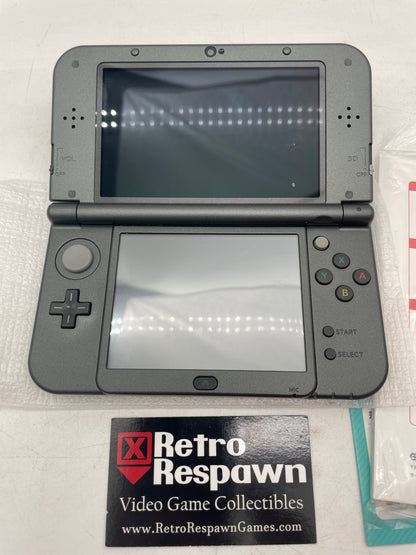Modded Top IPS Metallic Black New Nintendo 3DS LL - JP Nintendo 3DS (Complete)