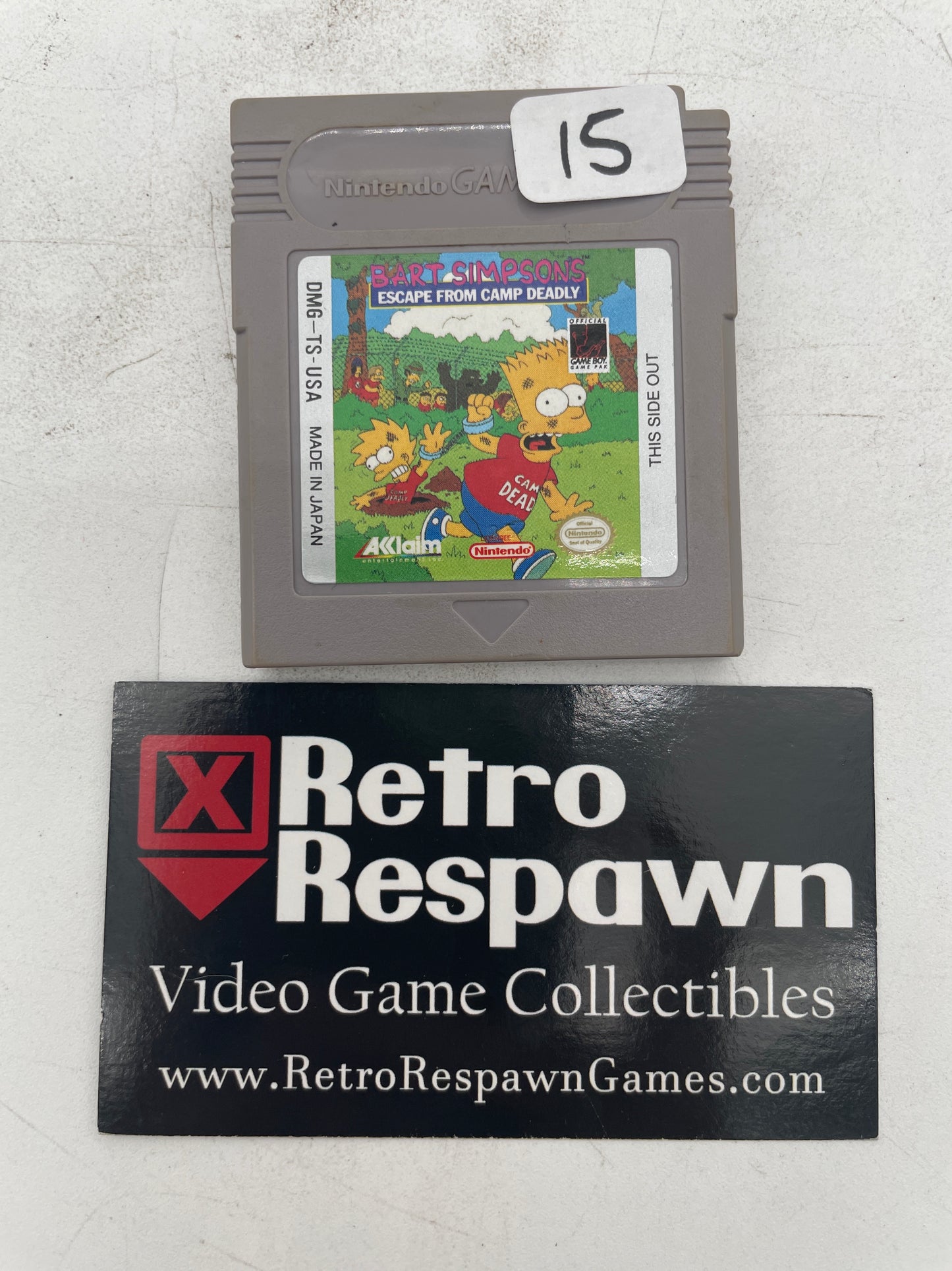 Bart Simpson's Escape from Camp Deadly - GameBoy (Game Only)