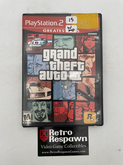 Grand Theft Auto III [Greatest Hits] - Playstation 2 (Complete/ w Map)