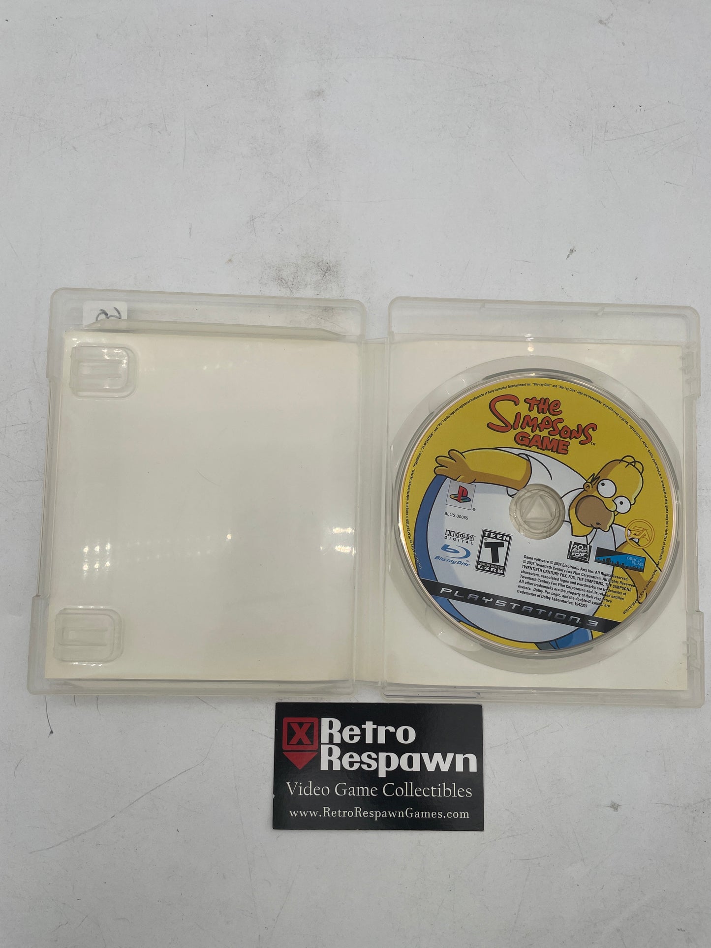 The Simpsons Game - Playstation 3 (No Manual)