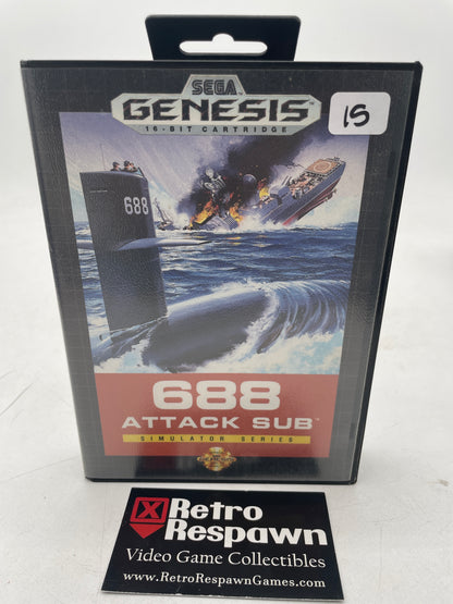 688 Attack Sub - Sega Genesis (Complete)