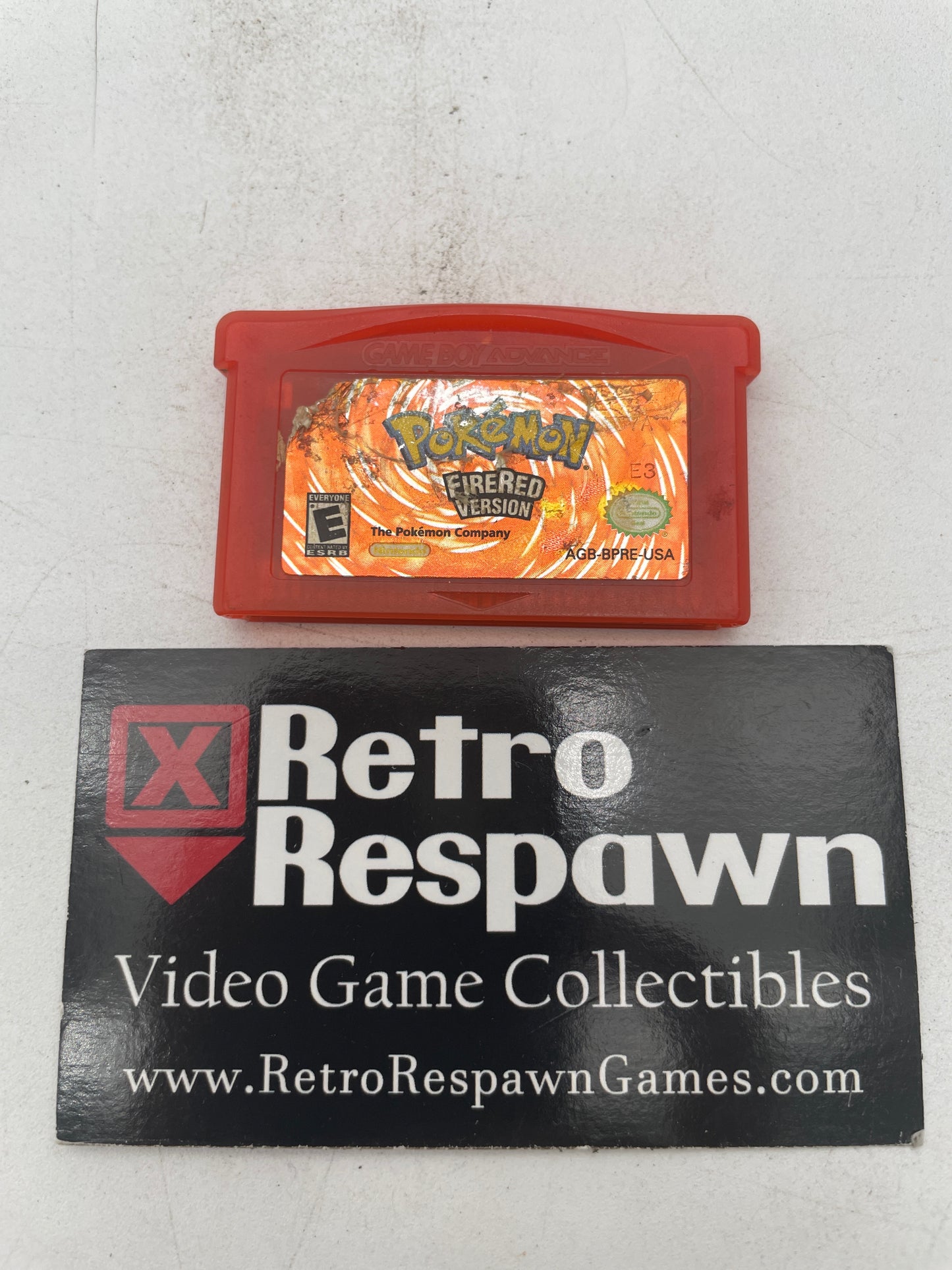Worn Label Pokemon Fire Red - Gameboy Advance (Game Only)