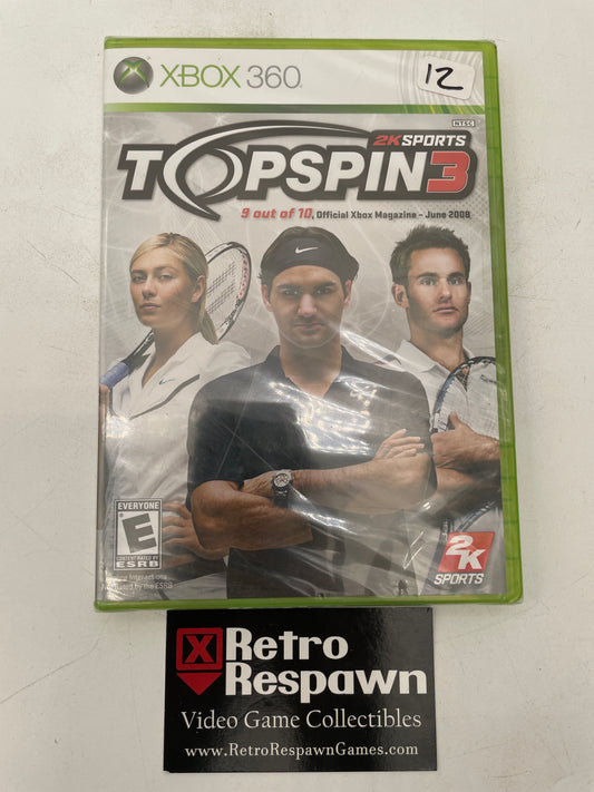 Top Spin 3 - Xbox 360 (Sealed)