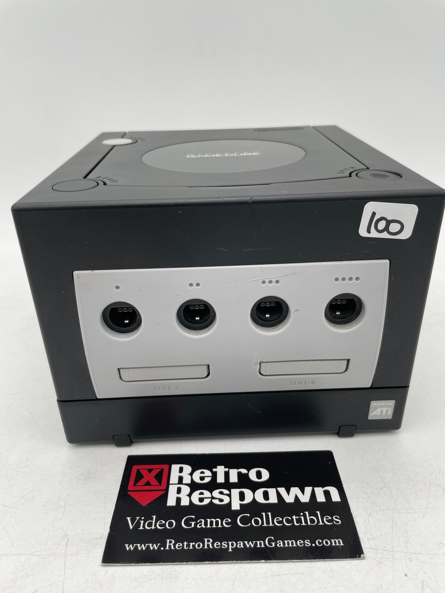 Black GameCube System - Gamecube (Console, Controller all wires + Memory Card)