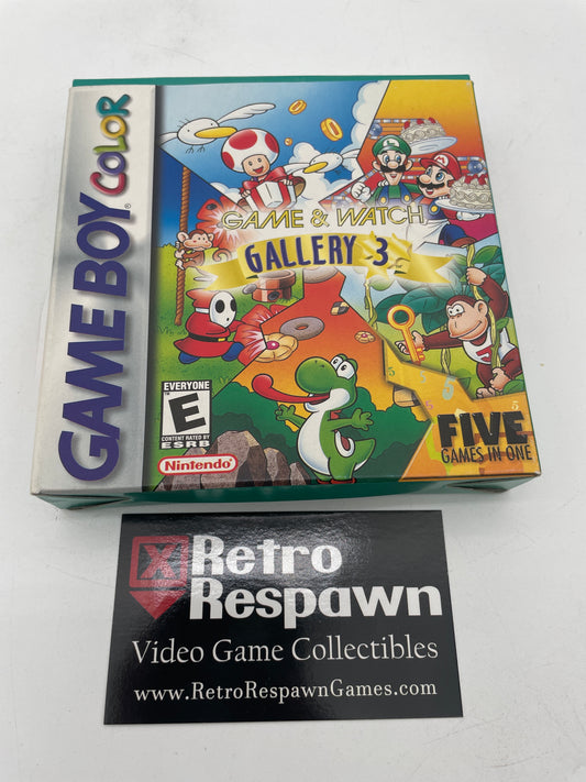 Game and Watch Gallery 3 - GameBoy Color (Complete)